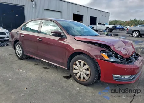 2013 Volkswagen Passat S from USA, damaged, VIN 1VWAP7A33DC147013